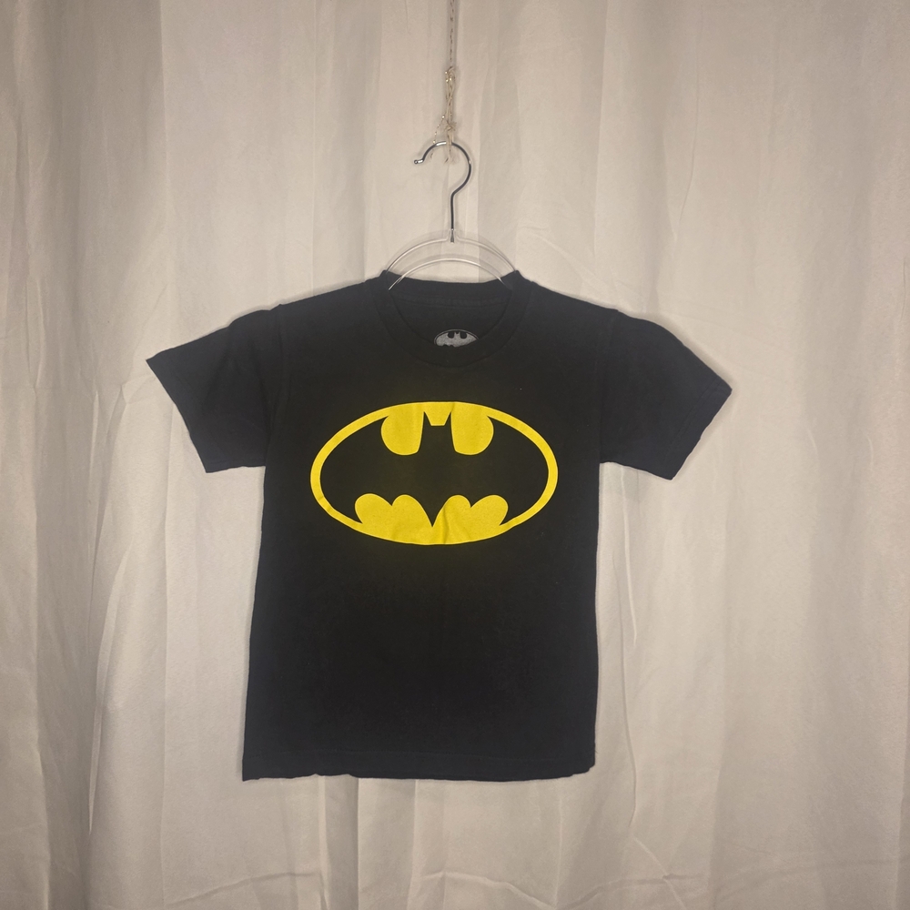 Black T-Shirt with Yellow Batman Logo